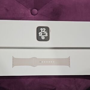 Apple Watch with Light Pink Band